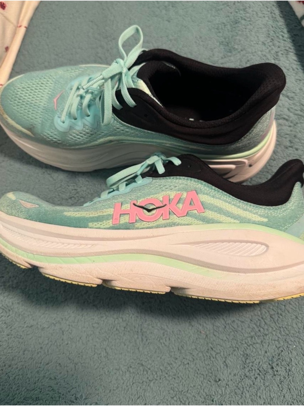 Hoka Women's Mint and Black Running Sneakers - Picture 4 of 7